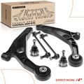 6 Pcs Front Control Arm & Ball Joint & Sway Bar Link for Dodge Journey 09-12