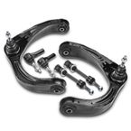 6 Pcs Front Control Arm with Ball Joint Sway Bar Link for Dodge Ram 1500 06-08