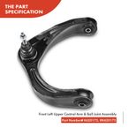 6 Pcs Front Control Arm with Ball Joint Sway Bar Link for Dodge Ram 1500 06-08