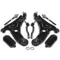 8 Pcs Control Arm with Ball Joint & Tie Rod End Kit for Aveo G3 Wave Swift+