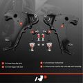 8 Pcs Front Control Arm with Ball Joint Sway Bar Link Tie Rod End for 2008 GMC Yukon XL 2500