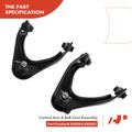 4 Pcs Front Upper Control Arm with Ball Joint Tie Rod End for Honda CR-V CRV 97-01
