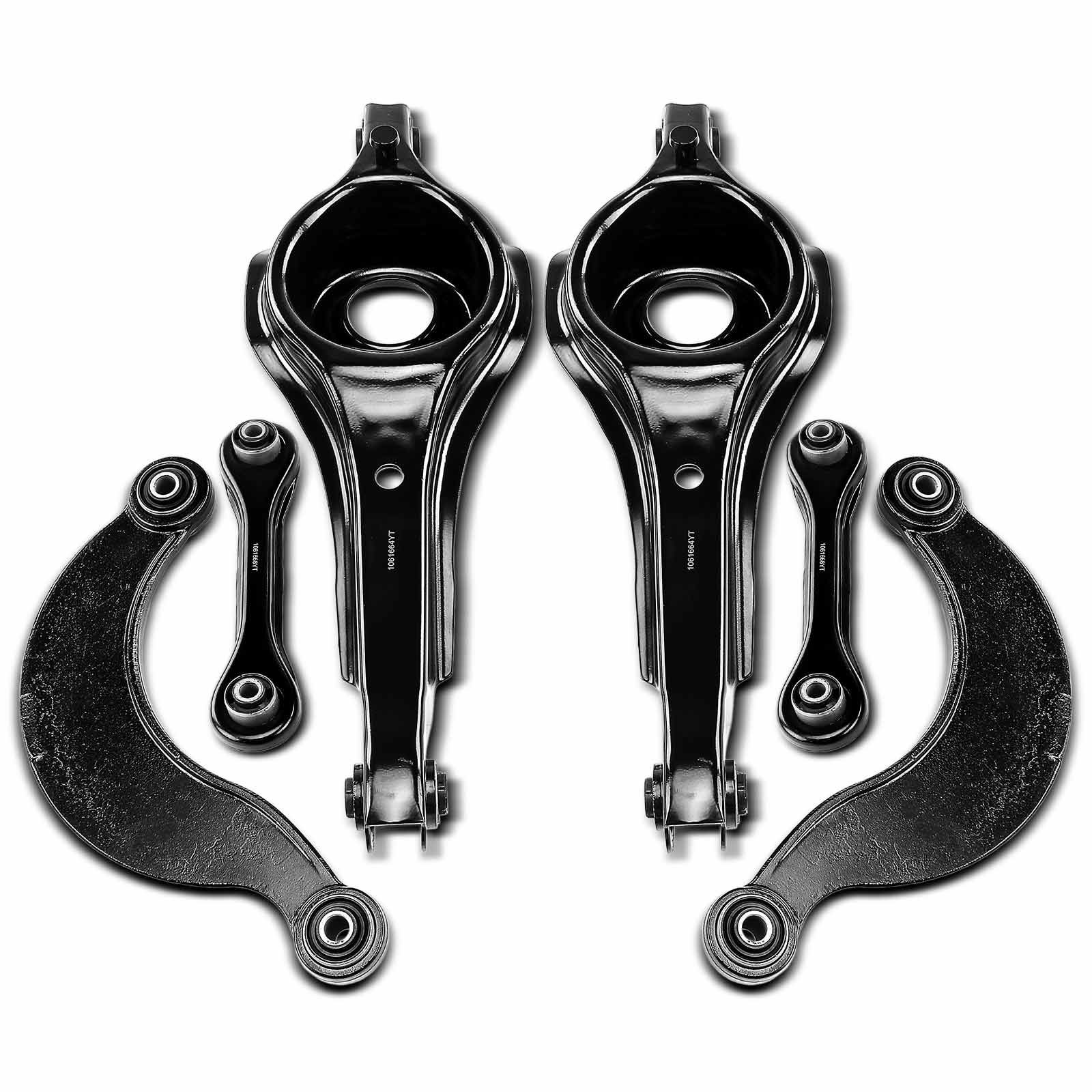 6 Pcs Rear Lower & Upper Control Arm for 2009 Volvo V50