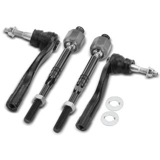 4 Pcs Inner & Outer Tie Rod End Assembly for Cadillac XT4 2019-2020