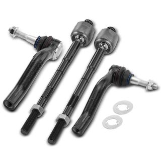 4 Pcs Inner & Outer Tie Rod End Assembly for Chevy Blazer 19-21 Cadillac XT6 20-21