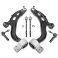 6 Pcs Control Arm with Ball Joint & Tie Rod End for 2014 Ford Taurus