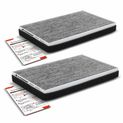 2 Pcs Activated Carbon Cabin Air Filters for Chevrolet Impala Buick Allure LaCrosse