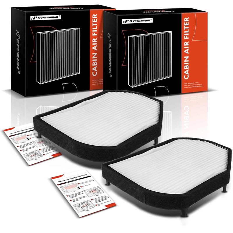 2 Pcs Activated Carbon Cabin Air Filter for 1996 Mercedes-Benz C280