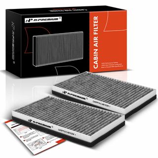 2 Pcs Activated Carbon Cabin Air Filter for Chevy Tahoe GMC Yukon Sierra 3500
