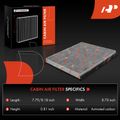 2 Pcs Activated Carbon Cabin Air Filter for 2000 Volvo S40