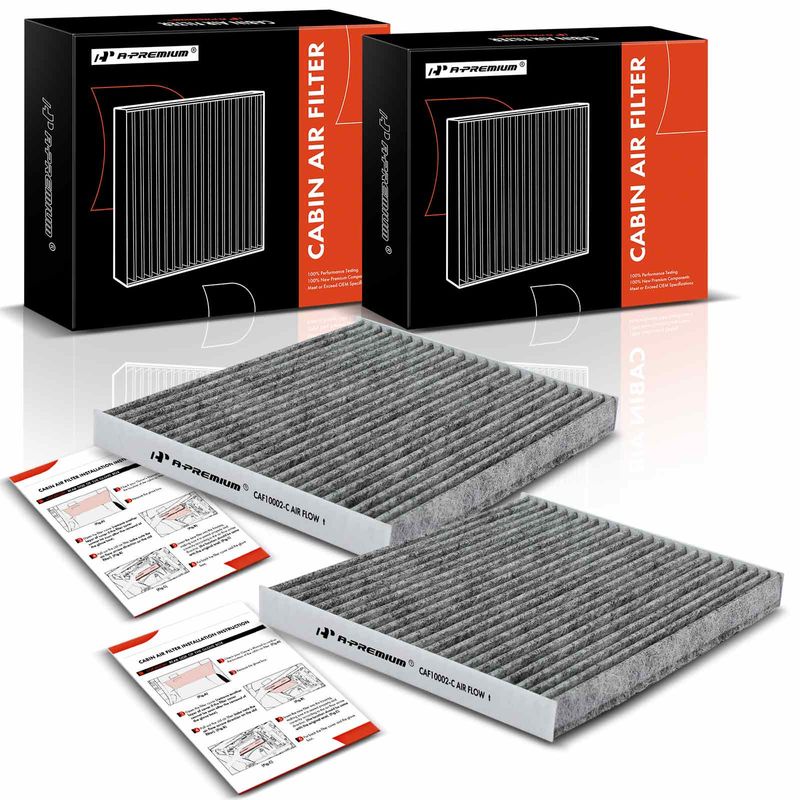 2 Pcs Activated Carbon Cabin Air Filters for 2021 Hyundai Ioniq