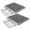 2 Pcs Activated Carbon Cabin Air Filters for 2023 Jeep Wrangler