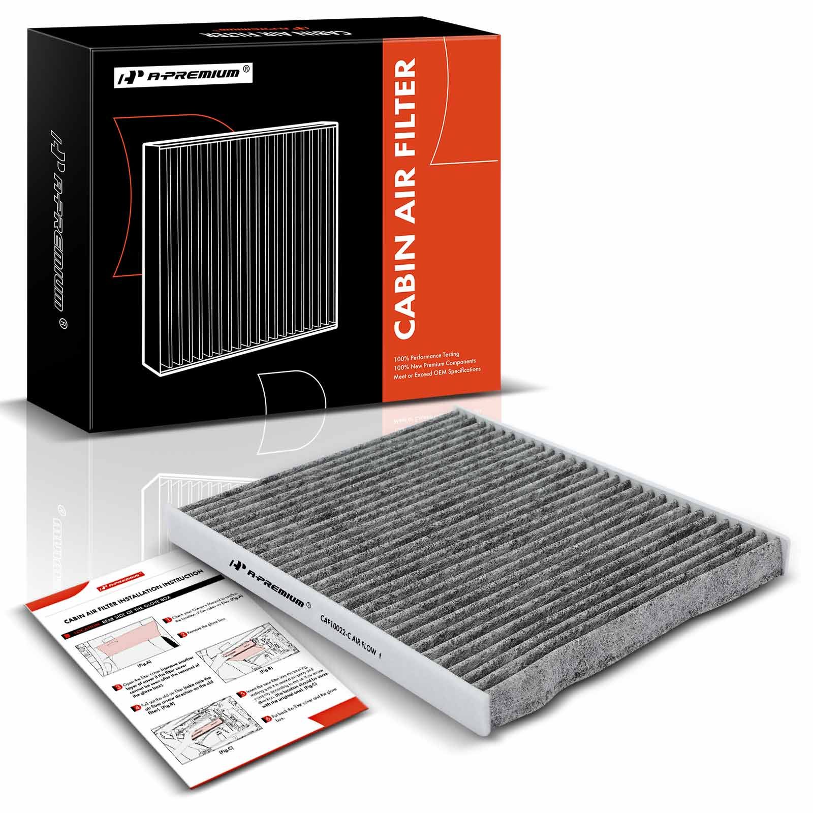 Activated Carbon Cabin Air Filter for 2019 Jeep Wrangler