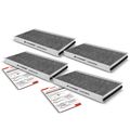 4 Pcs Activated Carbon Cabin Air Filter for 2009 BMW 535i