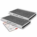 2 Pcs Activated Carbon Cabin Air Filter for 2009 BMW 535i xDrive