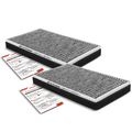 2 Pcs Activated Carbon Cabin Air Filters for 2004 Mazda Tribute