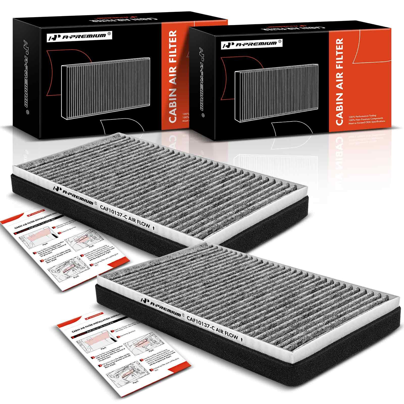 2 Pcs Activated Carbon Cabin Air Filters for 2004 Mazda Tribute