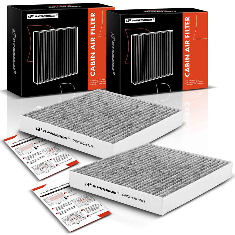 2 Pcs Activated Carbon Cabin Air Filters for Lexus IS350 LS460 CT200h