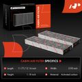 2 Pcs Activated Carbon Cabin Air Filter for 2015 Audi R8