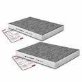 2 Pcs Activated Carbon Cabin Air Filter for 2001 Audi Allroad Quattro