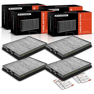 4 Pcs Activated Carbon Cabin Air Filter for BMW 525i 2001-2003 528i 530i 540i M5