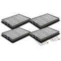 4 Pcs Activated Carbon Cabin Air Filter for 1998 BMW 528i