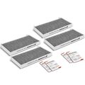 4 Pcs Activated Carbon Cabin Air Filter for 2008 Nissan Quest