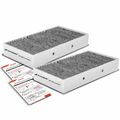 2 Pcs Activated Carbon Cabin Air Filter for 2018 Mercedes-Benz GLE63 AMG S