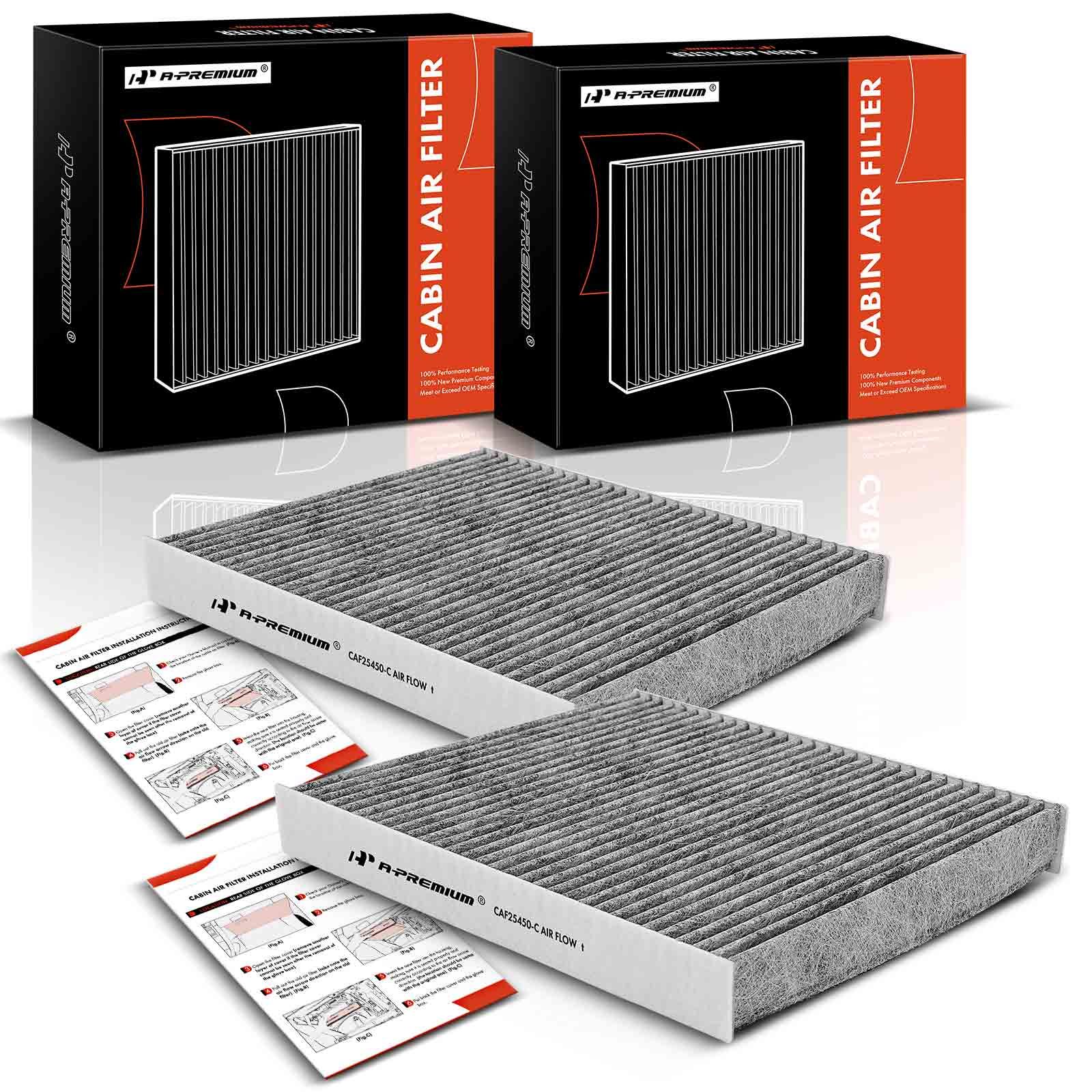 2 Pcs Activated Carbon Cabin Air Filters for 2012 Mercedes-Benz G550