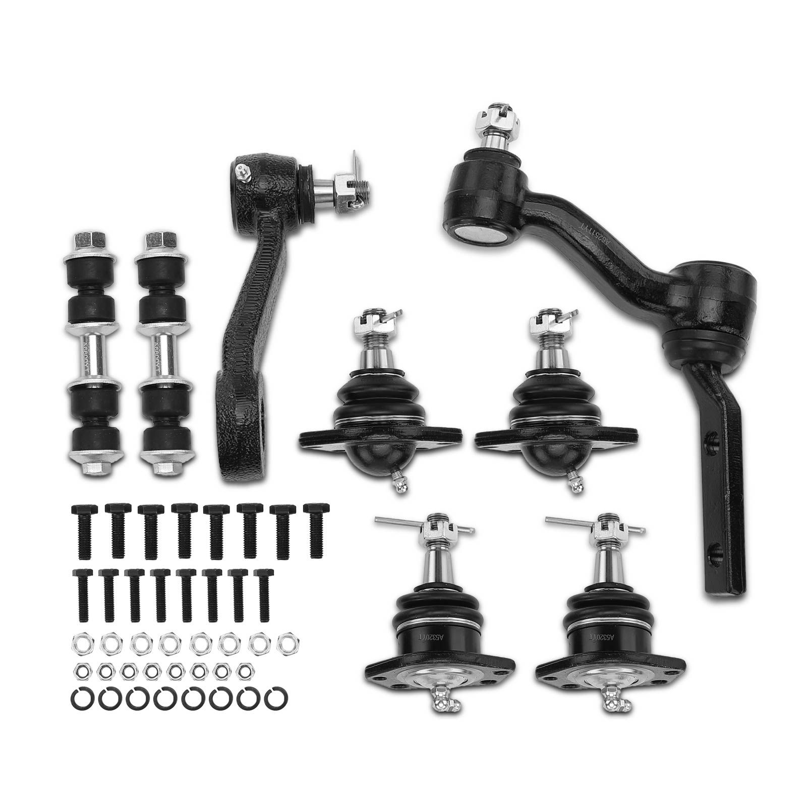 8 Pcs Idler & Pitman Arm Ball Joint Sway Bar Link for 1999 GMC Sonoma