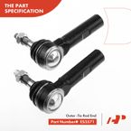6 Pcs Inner & Outer Tie Rod End Front Lower Ball Joint for Dodge Dakota Durango RWD