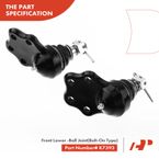 6 Pcs Inner & Outer Tie Rod End Front Lower Ball Joint for Dodge Dakota Durango RWD