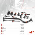 11 Pcs Pitman Idler Arm & Track Bar Tie Rod End Ball Joint for Dodge Ram 1500 00-01