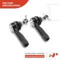 6 Pcs Inner & Outer Tie Rod End & Ball Joint for Mazda MX-6 1993-1997