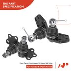 14 Pcs Front Idler Arm & Pitman Arm Stabilizer Bar End Link for Dodge Ram 2500 00-02