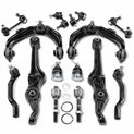 14 Pcs Control Arm with Ball Joint Tie Rod Sway Bar for Honda Accord 98-02 Acura CL