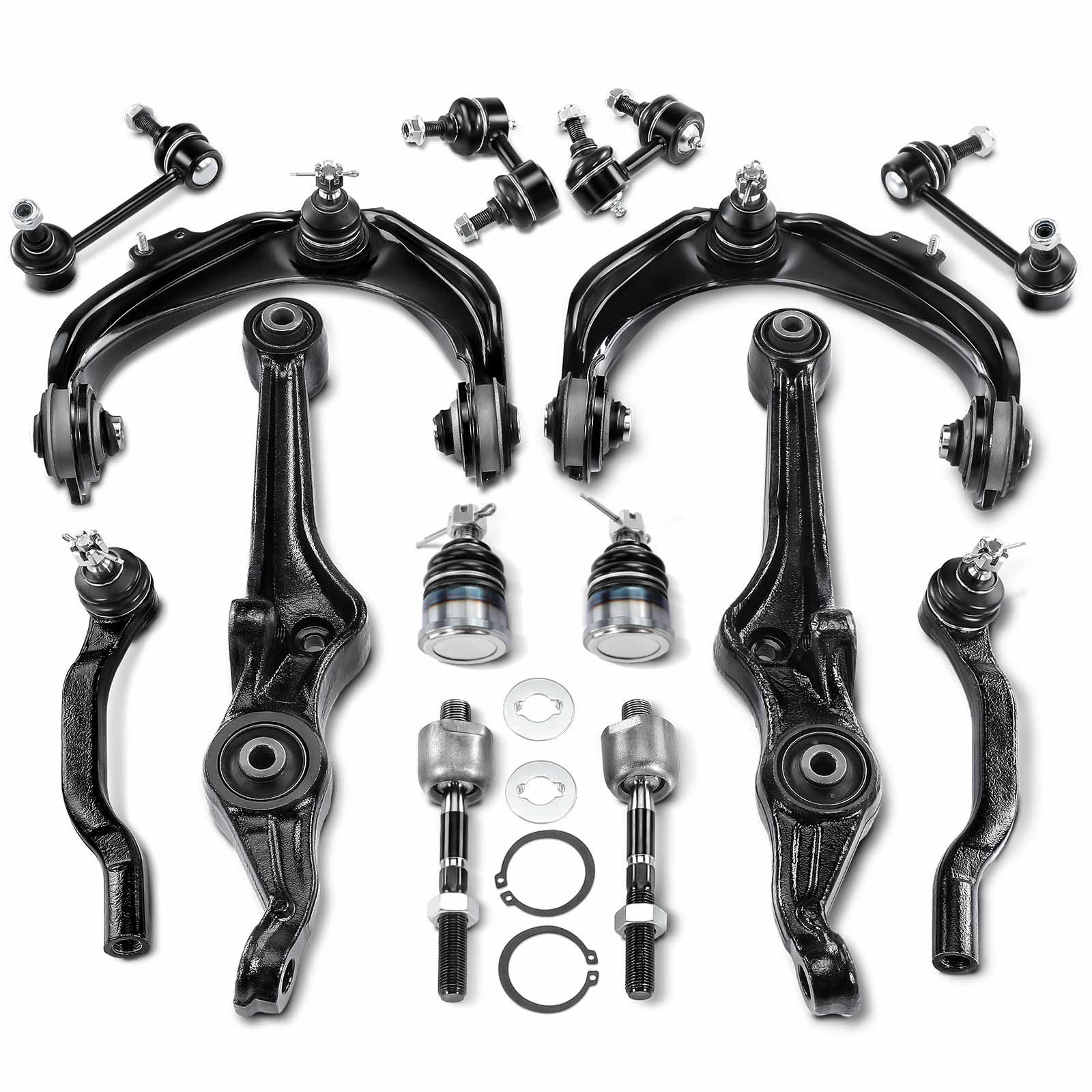 14 Pcs Control Arm with Ball Joint Tie Rod Sway Bar