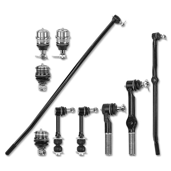 10 Pcs Front Tie Rod End Ball Joints Sway Bar Links for Dodge Ram 1500 2500 95-97