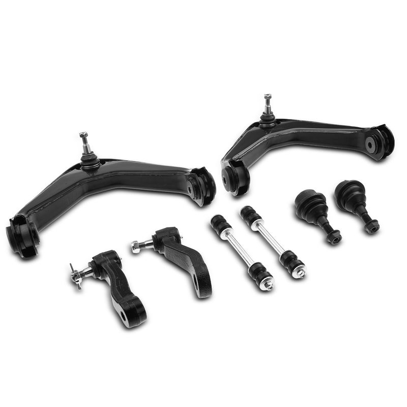 8 Pcs Front Control Arm with Ball Joint Sway Bar Link for 2009 Chevrolet Silverado 2500 HD