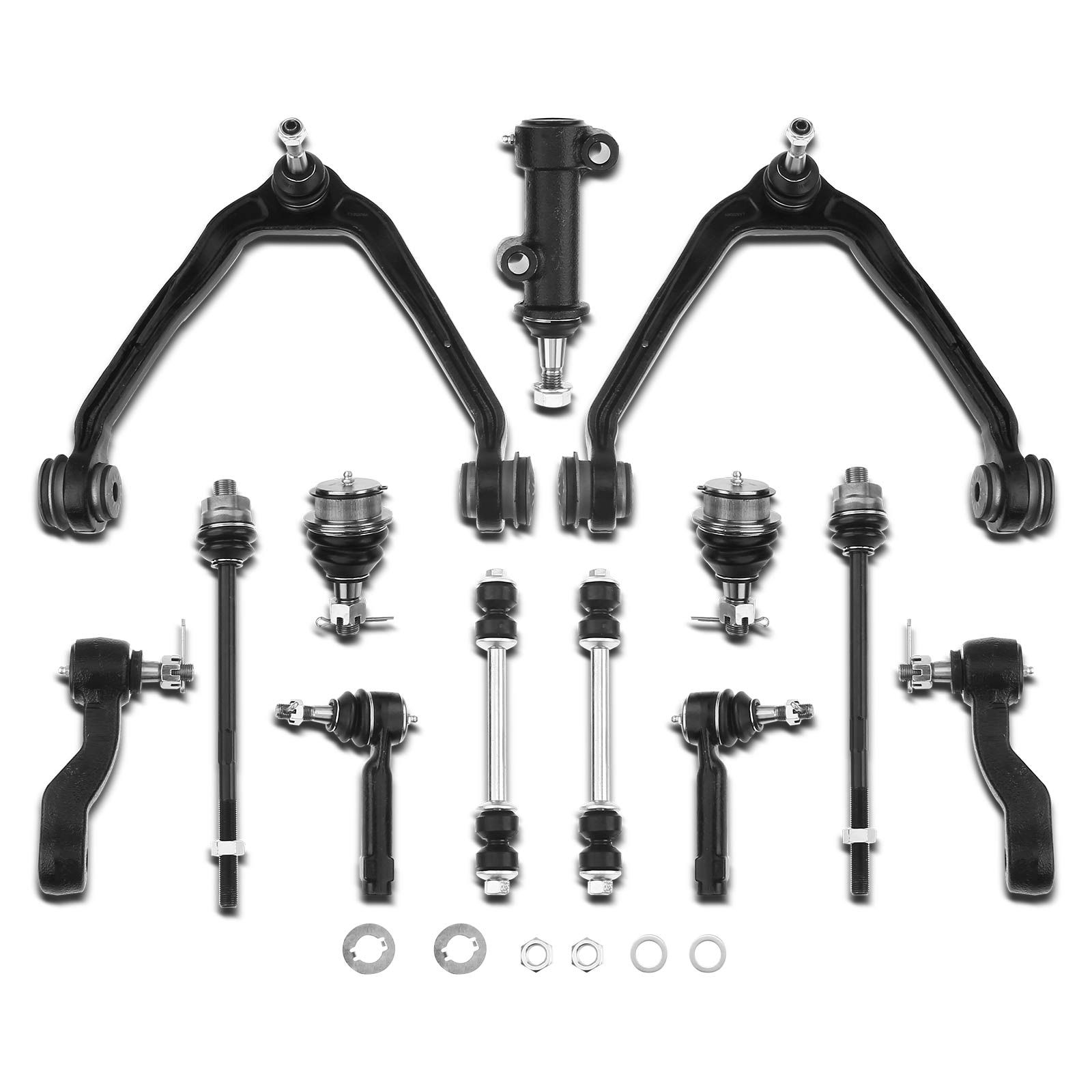 13 Pcs Front Control Arm Ball Joint Idler Arm Sway Bar Tie Rod for 2000