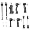 9 Pcs Front Sway Bar Link Tie Rod Idler Pitman Arm Kit for 2005 GMC Sierra 1500 HD