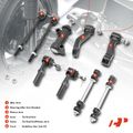 9 Pcs Front Sway Bar Link Tie Rod Idler Pitman Arm Kit for 2005 GMC Sierra 1500 HD