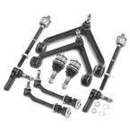 10 Pcs Control Arm & Ball Joint & Sway Bar Link & Tie Rod End for Dodge Durango