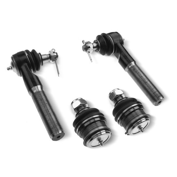 4 Pcs Front Tie Rod End Ball Joints for Dodge Ram 1500 Ram 2500 1998-1999 4WD