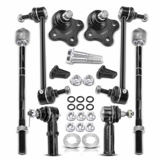 8 Pcs Sway Bar Link with Ball Joint Tie Rod End for Ford Contour 1997-2000 Mercury