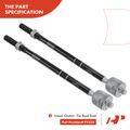 8 Pcs Sway Bar Link with Ball Joint Tie Rod End for 1999 Ford Contour