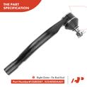 6 Pcs Inner & Outer Tie Rod End & Ball Joint for Acura TSX 04-08 Honda Accord 2.4L