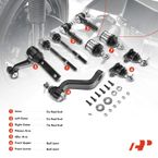 10 Pcs Front Tie Rod End with Ball Joints Pitman Idler Arm for Dodge Durango