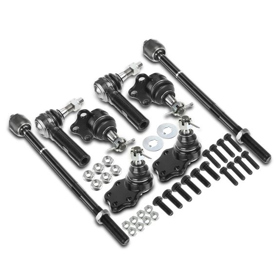 8 Pcs Inner & Outer Tie Rod End with Ball Joint for Dodge Dakota 2000-2004 Durango