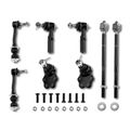 8 Pcs Front Stabilizer Bar Link Tie Rod End Ball Joint for Dodge Dakota 97-99 RWD